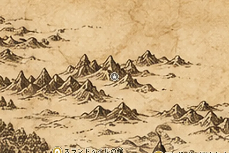 中つ国の地図上のヒースの枯れ野