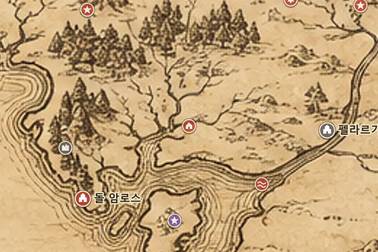 중간계 지도 속 린히르
