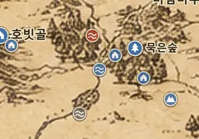 중간계 지도 속 버클베리 나루