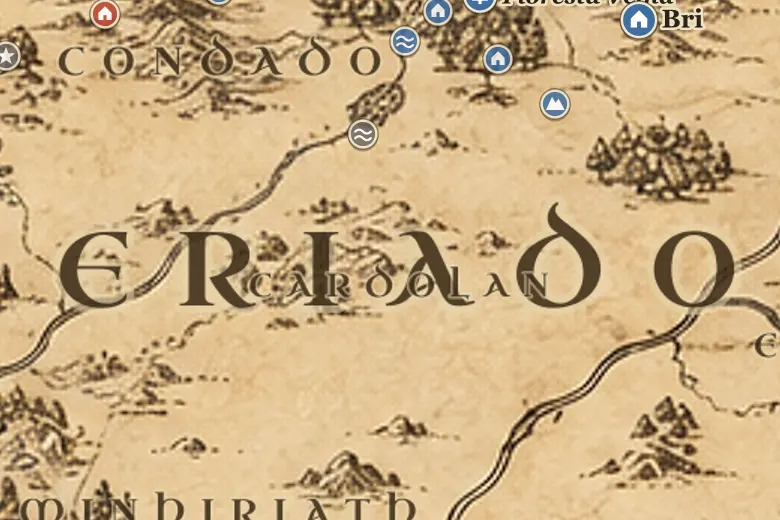 Cardolan no mapa da Terra-média