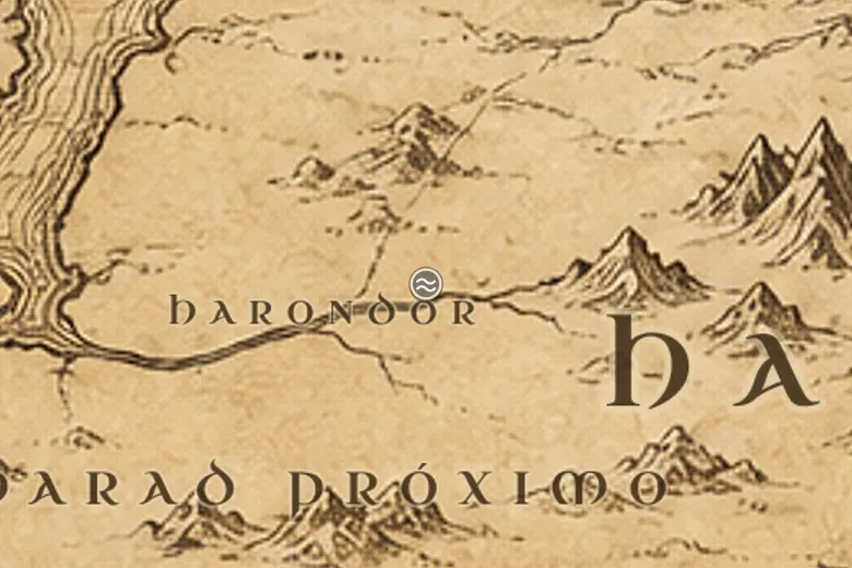 Passagens do Poros no mapa da Terra-média