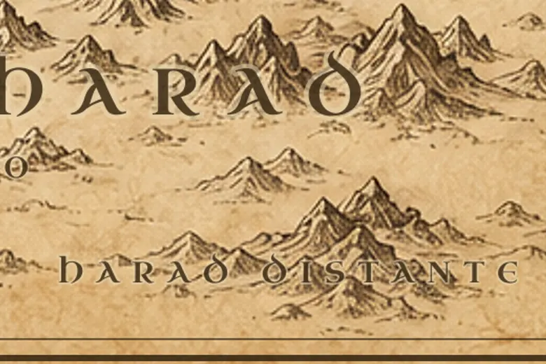 Harad Distante no mapa da Terra-média