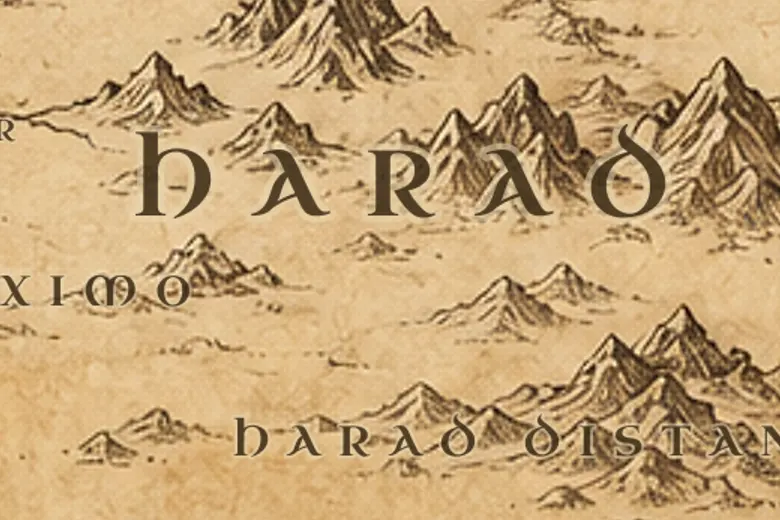 Harad no mapa da Terra-média