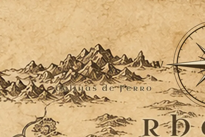 Colinas de Ferro no mapa da Terra-média