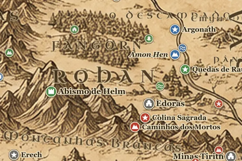 Rohan no mapa da Terra-média