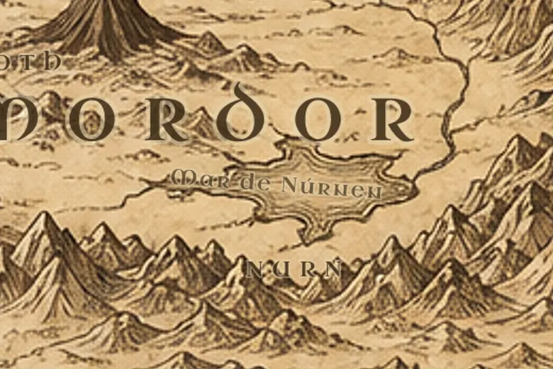 Mar de Núrnen no mapa da Terra-média