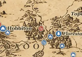 Ponte do Brandevin no mapa da Terra-média