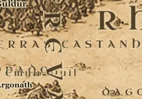 Terras Castanhas no mapa da Terra-média