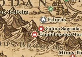 Colina Sagrada no mapa da Terra-média