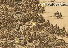 Montanhas da Floresta das Trevas no mapa da Terra-média