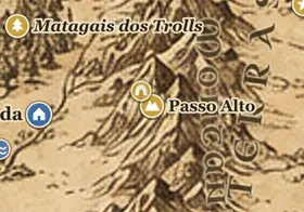 Passo Alto no mapa da Terra-média