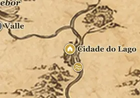 Cidade do Lago no mapa da Terra-média