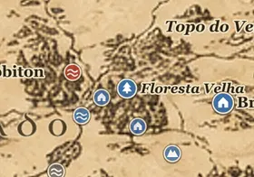 Floresta Velha no mapa da Terra-média