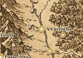 A Carrocha no mapa da Terra-média