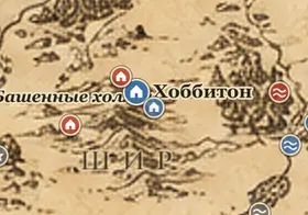 Приречье на карте Средиземья