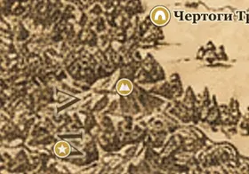 Эмин-ну-Фуин (Горы Лихолесья) на карте Средиземья