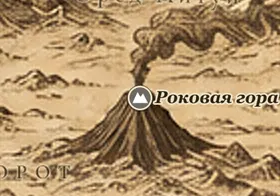 Роковая гора (Ородруин) на карте Средиземья