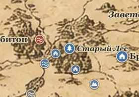 Старый Лес на карте Средиземья